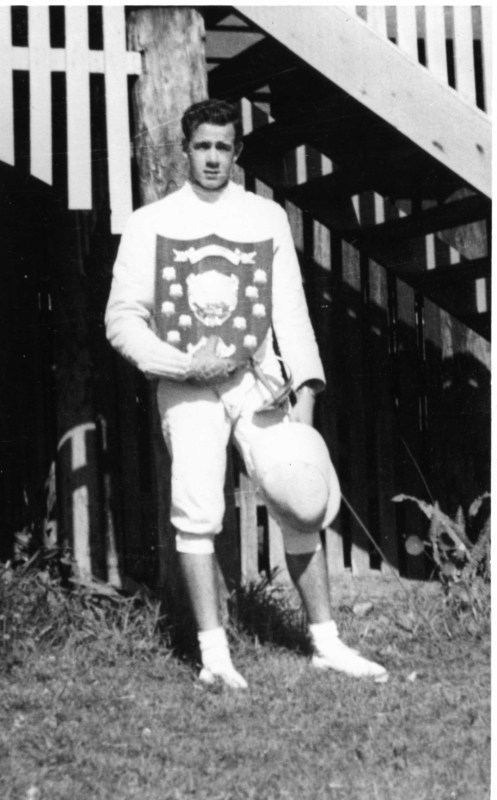 Queensland Club Championship Shield. G Blades Captain Michael O'Brien 1949