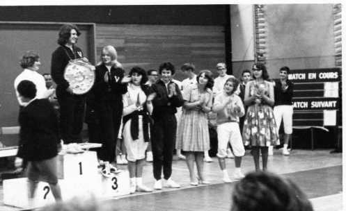 Julie Sandford (First), Wendy Kemp (Second), Denise Brockwell (Third), Caroline Katel (Fourth). All fencers from coach O'Brien Salla Bella Vista