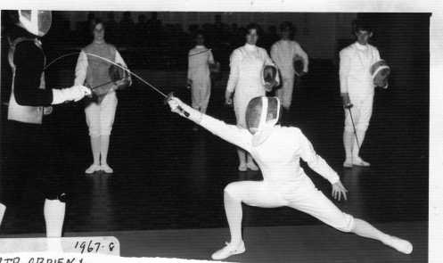 Marion Exelby at a Display