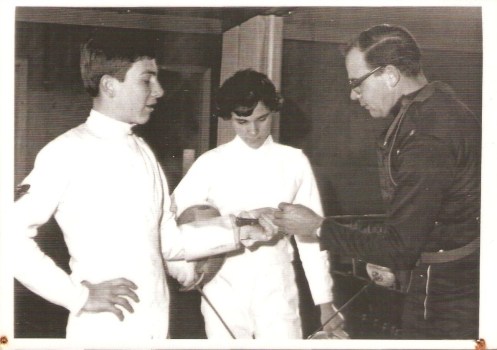 Coach O'Brien Conferencing with Greg Benko and Marion Exelby