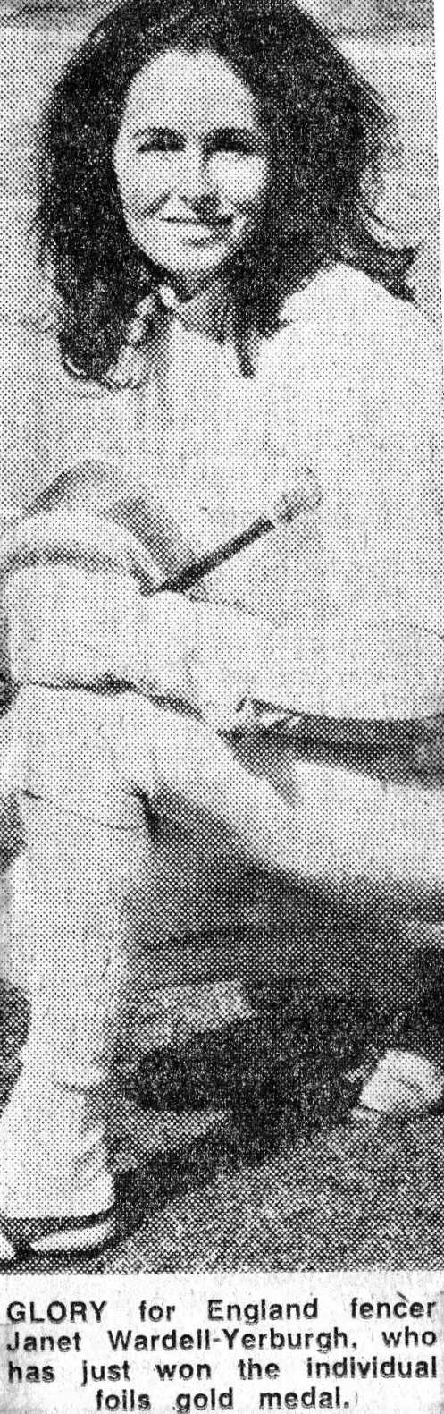 Gold Medalist Janet Wardell-Yerburgh