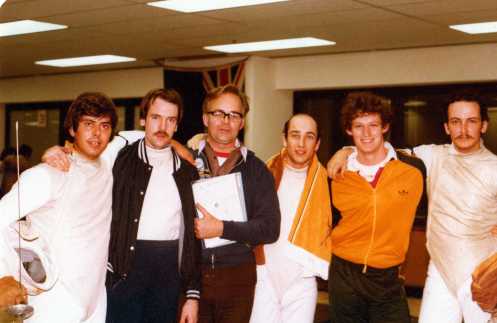 L-R: Ernie Simon, Colin Matthews, Alex Mongrovious, Chris Kypreos, Neil Hicks, John Sheppard