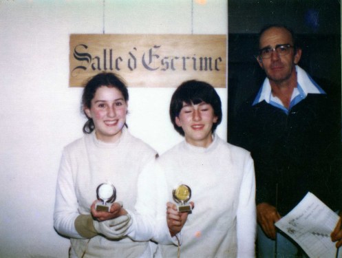 Vanessa Burns, Samanda Clarke and Coach O'Brien