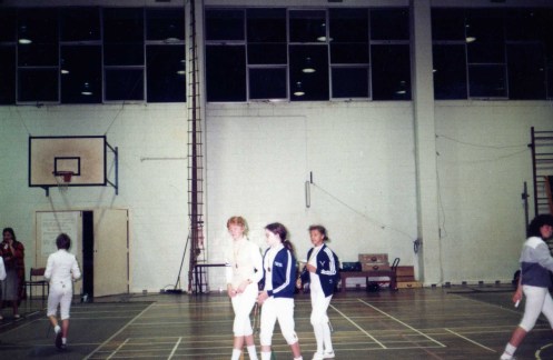 MAOB Fencers L-R: Gabrielle McInerney, Arieta Reeh, Evelyn Halls