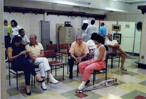 L-R: Helena Elais (Coach and founder of fencing Brisbane Girls Grammar), Maitre O'Brien, Claude Briggs (Founder of Queensland Fencing), Siobhan Feeney (Epee Champion)