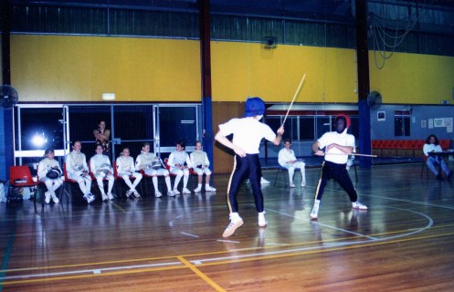 Craig Gemeiner and pupil demonstrating La Cane