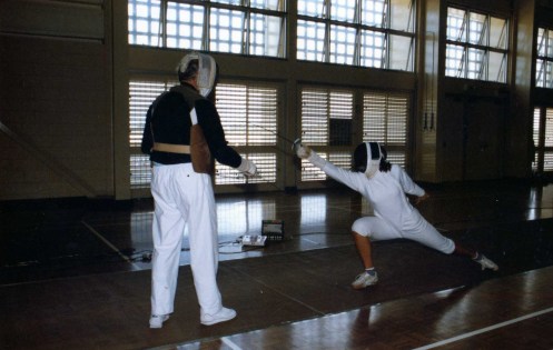 New Zealand Fencer Taking Lesson